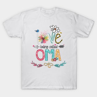 Love Being Called Oma Happy Mother's Day T-Shirt